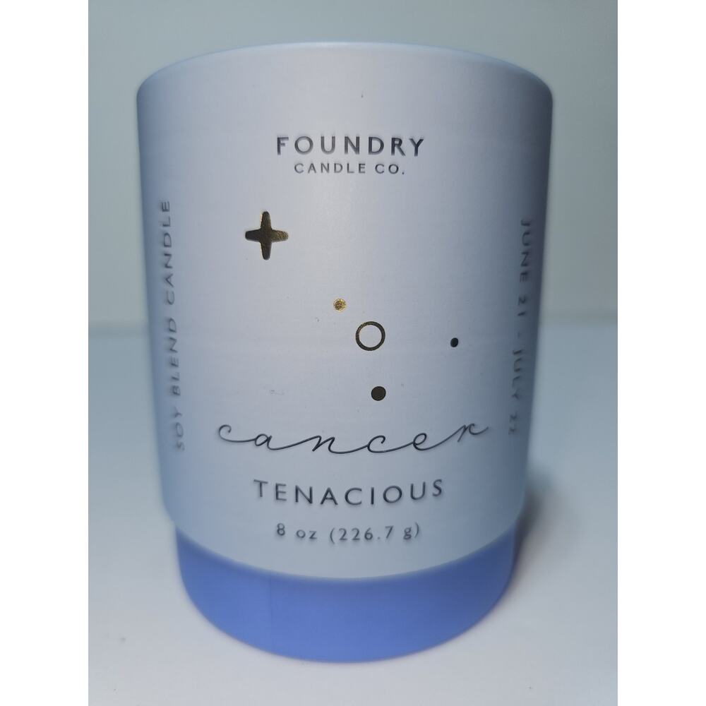 Foundry Candle Co CANCER Candle 8 oz Soy Blend Horoscopes Constellation